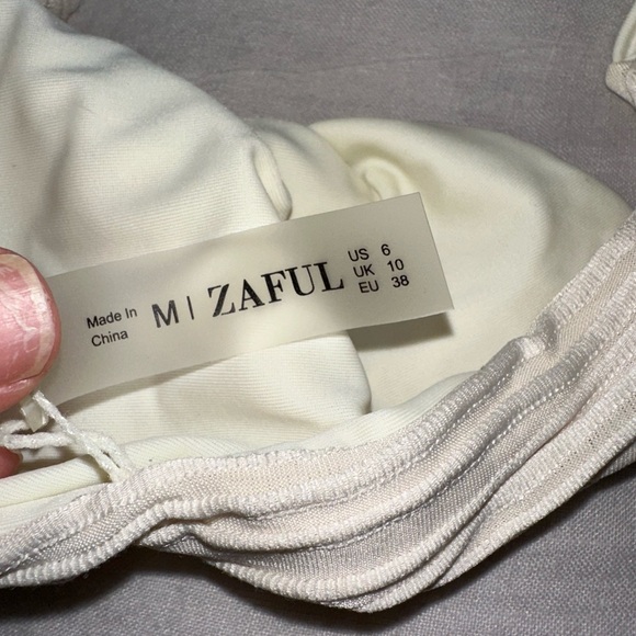Zaful Textured Cream Bikini Set - Picture 4 of 4